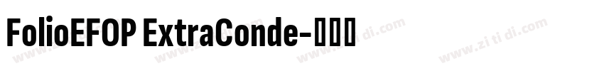 FolioEFOP ExtraConde字体转换
